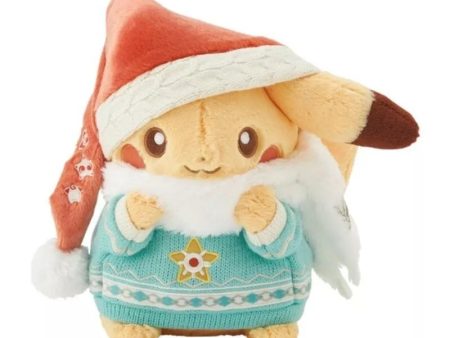 Pokemon Center Original Heartwarming Christmas Pikachu Plush Doll JAPAN Hot on Sale