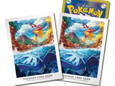 Pokemon Center Original Card Sleeves Hoenn Adventures Kyogre & Blaziken JAPAN Cheap