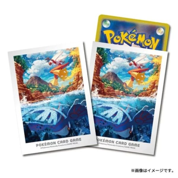 Pokemon Center Original Card Sleeves Hoenn Adventures Kyogre & Blaziken JAPAN Cheap