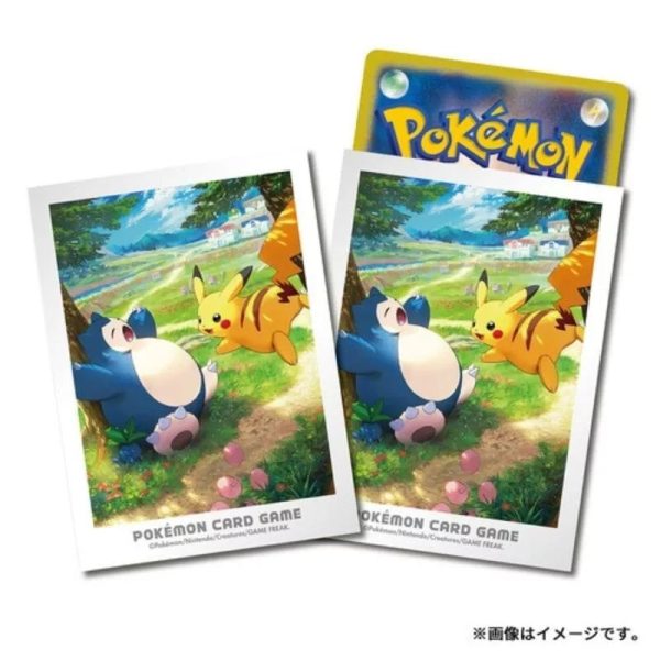 Pokemon Center Original Card Sleeves Kanto Adventures Pikachu & Snorlax JAPAN For Discount