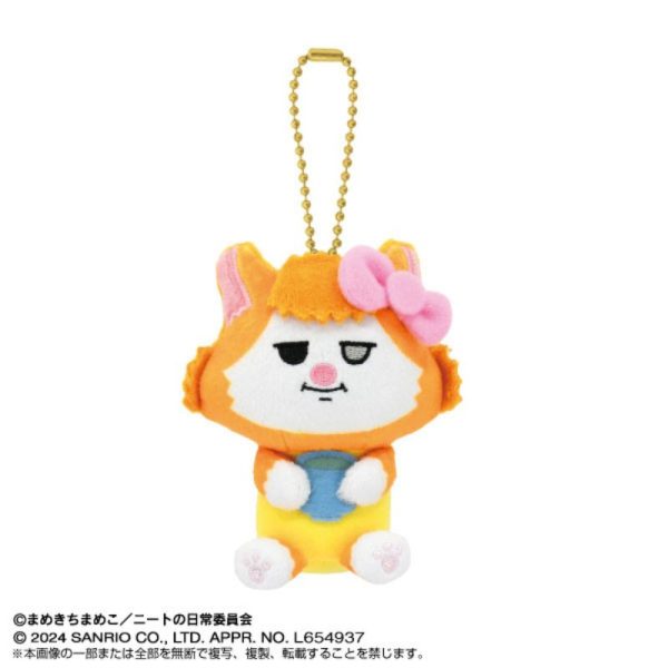 BANDAI Purinui Mascot Mamekichi Mameko x Sanrio Characters Shinba Plush JAPAN on Sale