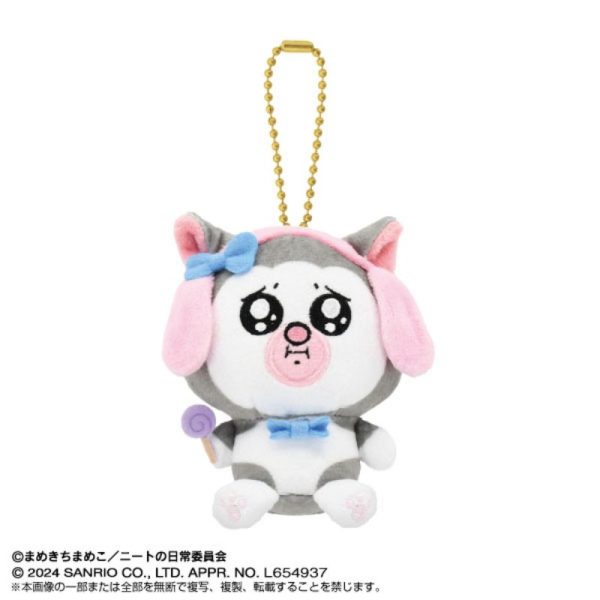 BANDAI Purinui Mascot Mamekichi Mameko x Sanrio Characters Mero Plush JAPAN Discount