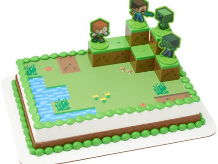 MINECRAFT Mobs Beware! DecoSet® and Edible Cake Topper Image Discount