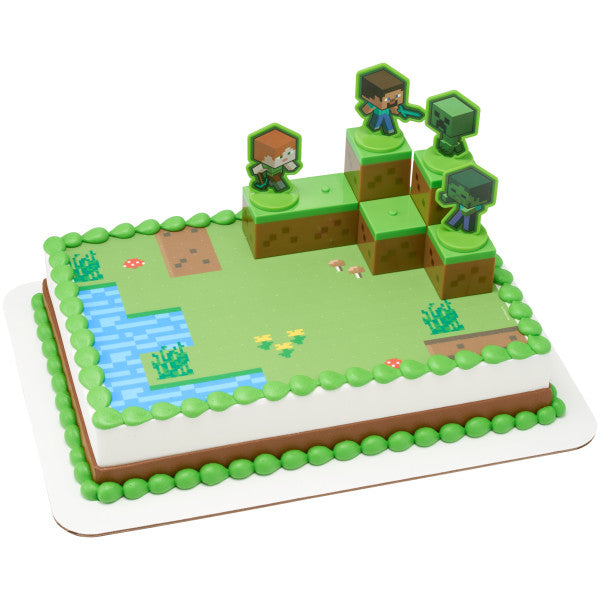 MINECRAFT Mobs Beware! DecoSet® and Edible Cake Topper Image Discount