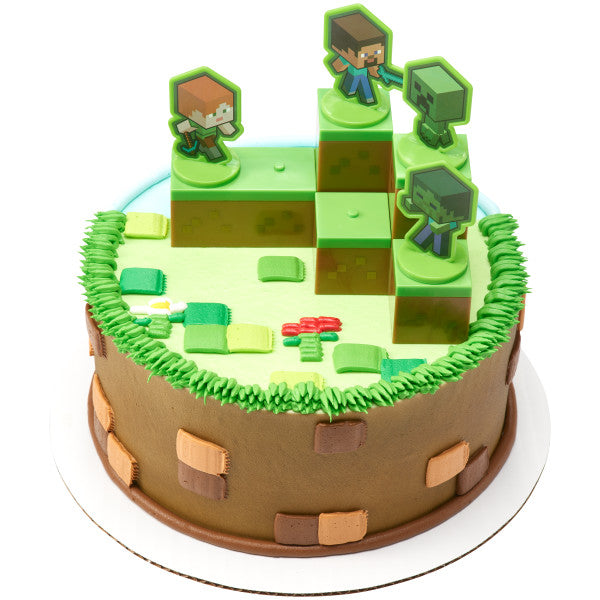 MINECRAFT Mobs Beware! DecoSet® and Edible Cake Topper Image Discount