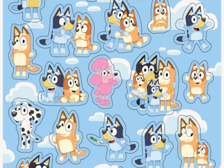 Bluey Sticker Sheet Favors, 4ct Hot on Sale