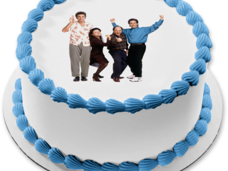 Seinfeld Kramer Elaine George and Jerry Edible Cake Topper Image ABPID57488 on Sale