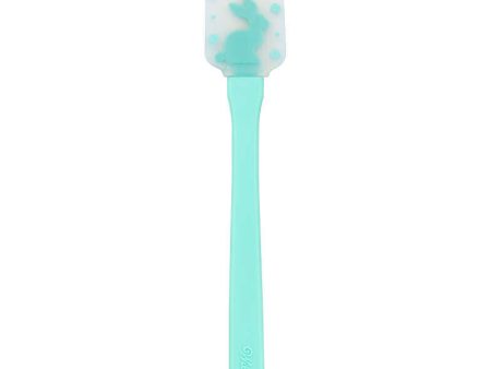 Teal Easter Bunny Silicone Spatula with Plastic Handle, 1ct Online Hot Sale