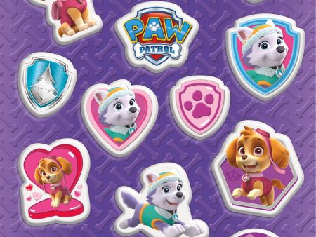 Paw Patrol Pink and Purple Puffy Sticker Sheet, 1ct Online